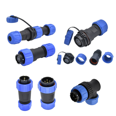 qualidade  Industrial IP68 Waterproof Power Connector SP Series 2 - 12 Pin Panel Mount fábrica