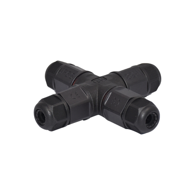 qualidade  7.5mm LED Waterproof Connector 4ways IP67 Screw T Type Assembly 2 Pin Solar Connector fábrica