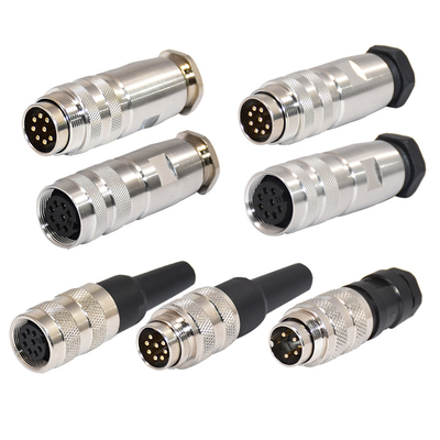 qualidade  Field Wirable M16 Waterproof Connector Male Female 2 - 12 Poles M16 Circular Connector fábrica