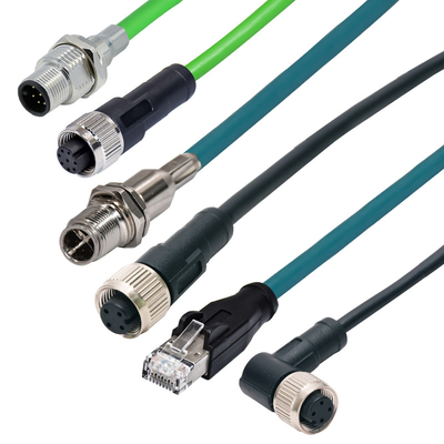 M12 3 - cabo customizável flexível de Overmolded dos conectores 17pin exteriores impermeáveis