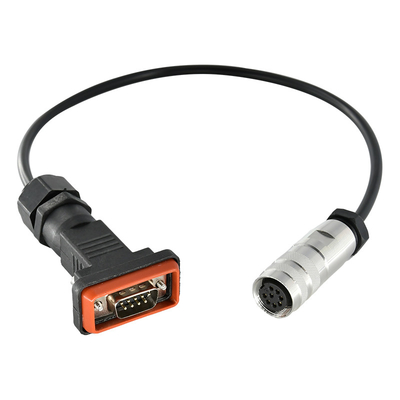Pin impermeável video audio do conector de cabo 9 - conector secundário de 15 Pin Male Female D