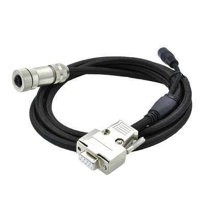 3 - 17 Pin M12 ao comprimento feito sob encomenda impermeável do PVC PUR do conector de cabo de DSUB para o sensor