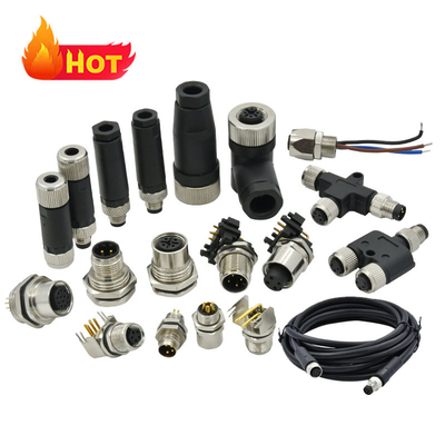 IP68 impermeável do conector 2 - 17 do fio de M5 M8 M12 M16 M23 montagem do painel do Pin
