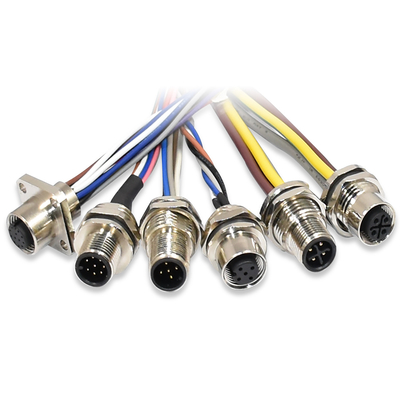 IP68 impermeável do conector 2 - 17 do fio de M5 M8 M12 M16 M23 montagem do painel do Pin