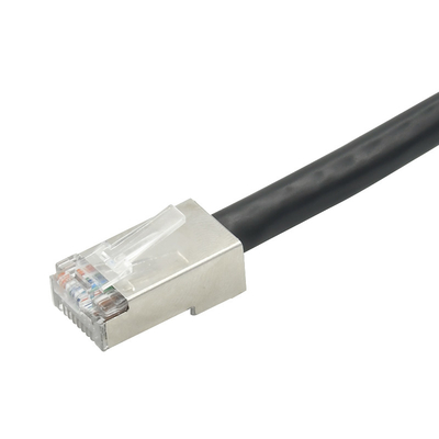 A rede 8 Pin Waterproof Rj 45 Jack Plastic Straight Male To Rj45 fêmea moldou o cabo