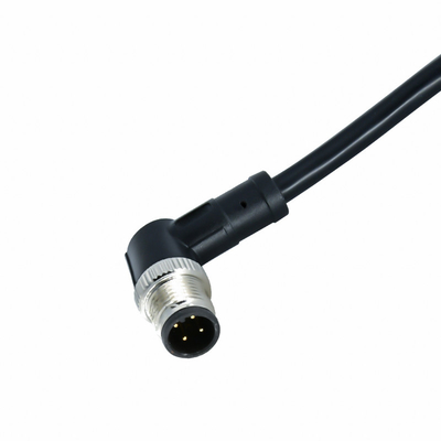 Um cabo fêmea do comprimento do código M12 4 Pin Waterproof Cable Connector Custom
