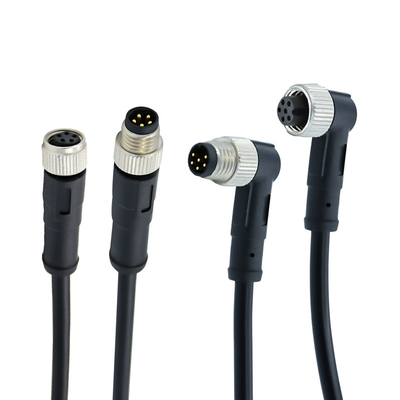 M12 3 - cabo customizável flexível de Overmolded dos conectores 17pin exteriores impermeáveis