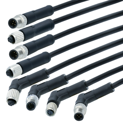 M12 3 - cabo customizável flexível de Overmolded dos conectores 17pin exteriores impermeáveis