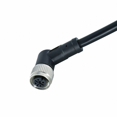 Fio impermeável do sensor do PVC AWG22-26 dos pinos PUR do código 5 do conector de cabo A de Ourdoor M12