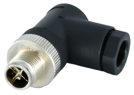 Código 4 de X 8 IP67 reto/Elbowed IP68 da fêmea masculina do conector impermeável do Pin M12