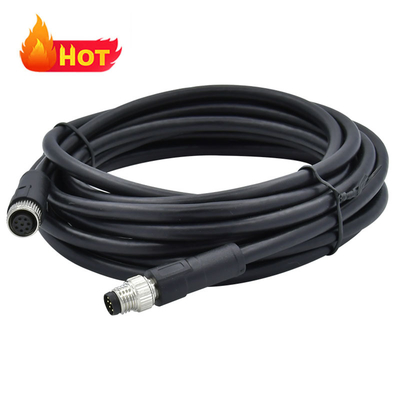 Cotovelo/M12 reto 4 Pin Waterproof Cable Connector Male /Female