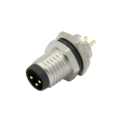 Conector M8 impermeável exterior do diâmetro 4.0-8.0mm do cabo para o sistema de automatização industrial