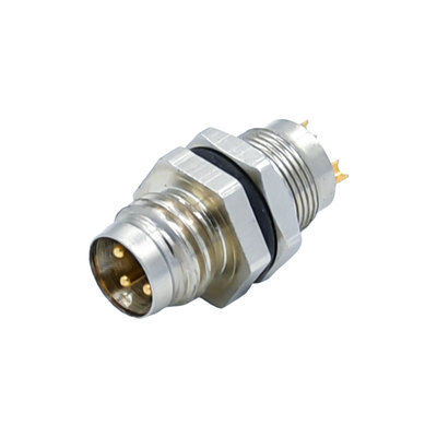 2 - 19 conector impermeável do Pin M8 de cobre/plásticos para industrial áspero