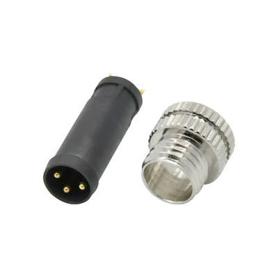 Variação da temperatura de avaliação atual folheado a níquel -40℃~+105℃ de M8 4 PIN Connector 5A