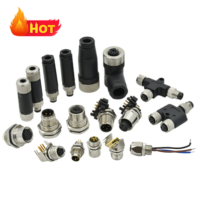 Conector de alimentação IP67/IP68 impermeável com comprimento do cabo personalizado