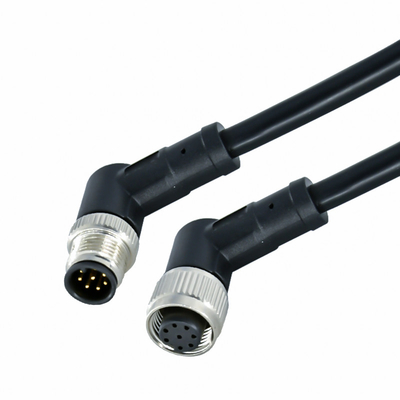 Conector M12 com cabo de ligação moldeado impermeável de 8 pinos Tipo de produto