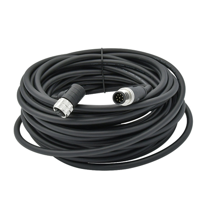 Conector M12 com cabo de ligação moldeado impermeável de 8 pinos Tipo de produto
