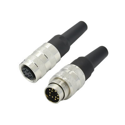 Conector impermeável M16 com material isolante PBT e placa de contato Au ouro/ouro