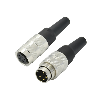 Conector impermeável M16 com material isolante PBT e placa de contato Au ouro/ouro