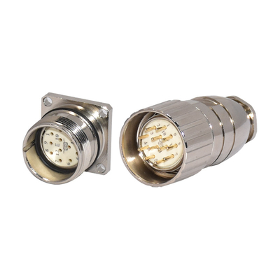 Conector M23 de 17 pines para conexões críticas