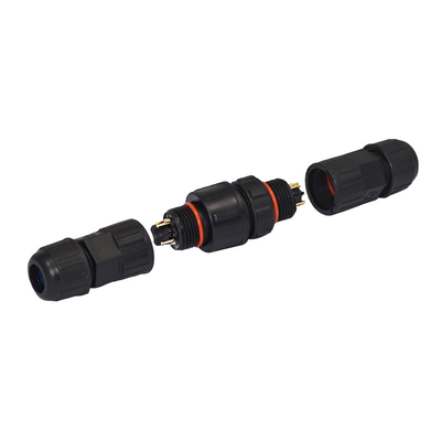 Indicação do conector à prova d'água feminino para especificação de fio 24-14AWG