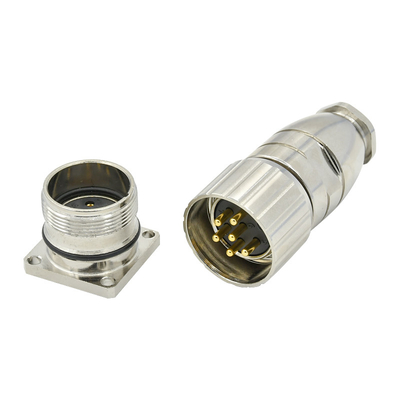 Conector de potência de automóveis M23 com material de contato de latão e número de núcleo 9