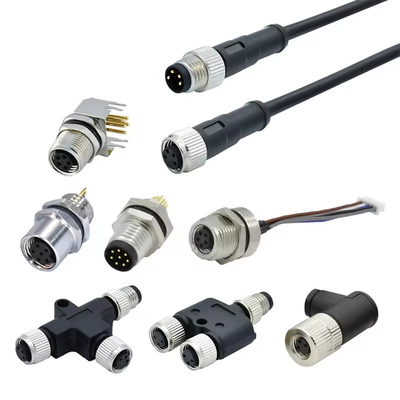 Conector à prova d'água IP68 com porca de acoplamento de latão