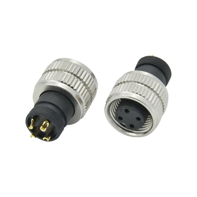 Rigoal M12 Código A Homem Mulher 3-17 Pin Conector de aviação à prova d'água