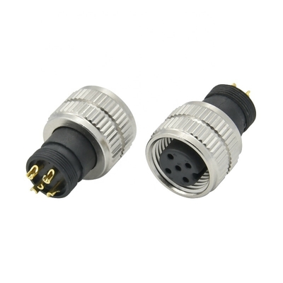 M12 Conector circular IP68 impermeável 3-17 pines Homem Feminino
