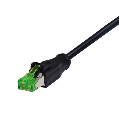 Cabo Ethernet Cat6 IP68 M12 X-Code para RJ45 1 Metro
