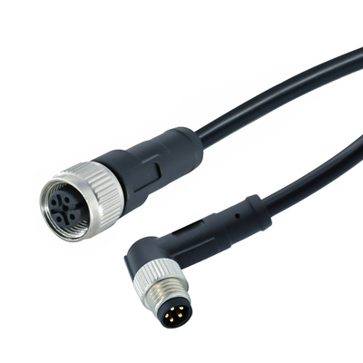 Conector à prova d'água M12 Macho para M8 Macho IP67 IP68 Contatos de Latão