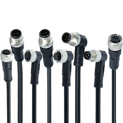 Conector à prova d'água M12 Macho para M8 Macho IP67 IP68 Contatos de Latão