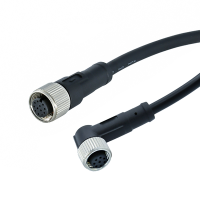 Rigoal M12 a M8 Conector à prova d'água macho-fêmea IP67 IP68 3-17 Pin