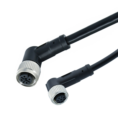 Rigoal M12 a M8 Conector à prova d'água macho-fêmea IP67 IP68 3-17 Pin