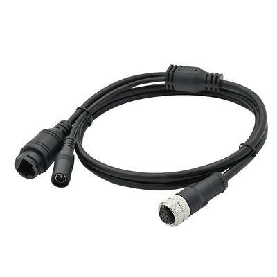 Cabo Ethernet M12 4 pinos 8 pinos D X Code para Câmera Industrial Visão de Máquina