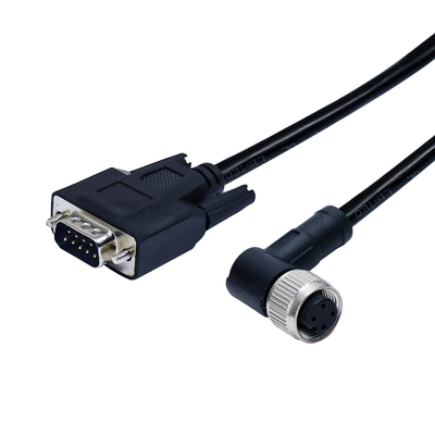M12 para D-Sub Conector à prova d'água IP68 DB9 DB15 DB25 DB37