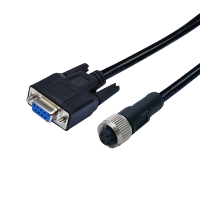 M12 para D-Sub Conector à prova d'água IP68 DB9 DB15 DB25 DB37