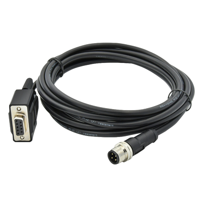M12 para D-Sub Conector à prova d'água IP68 DB9 DB15 DB25 DB37