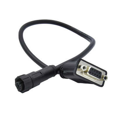 M12 para D-Sub Conector à prova d'água IP68 DB9 DB15 DB25 DB37