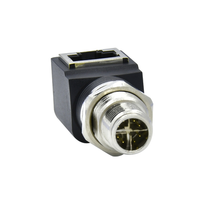 M12 X Código RJ45 Cabo de ligação IP67 IP68 Ethernet industrial à prova d'água