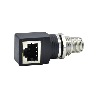 M12 X Código RJ45 Cabo de ligação IP67 IP68 Ethernet industrial à prova d'água
