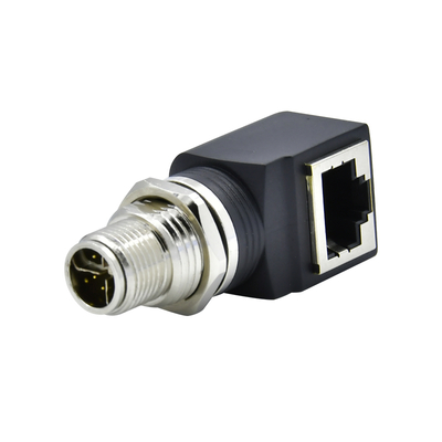 M12 X Código RJ45 Cabo de ligação IP67 IP68 Ethernet industrial à prova d'água