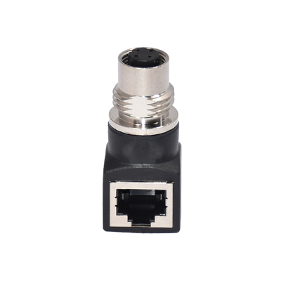 Conector RJ45 Fêmea M12 X-Coded IP67 IP68 à Prova D'Água