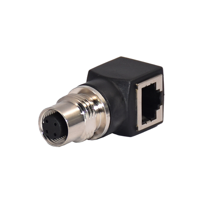 Conector RJ45 Fêmea M12 X-Coded IP67 IP68 à Prova D'Água