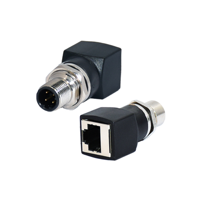Conector RJ45 Fêmea M12 X-Coded IP67 IP68 à Prova D'Água