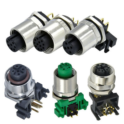 M12 Conector à prova d'água 3-17 Pins Homem Fêmea IP67 IP68 DIN