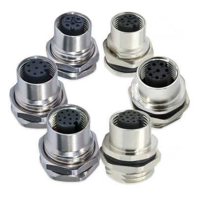 M12 Conector à prova d'água 3-17 Pins Homem Fêmea IP67 IP68 DIN