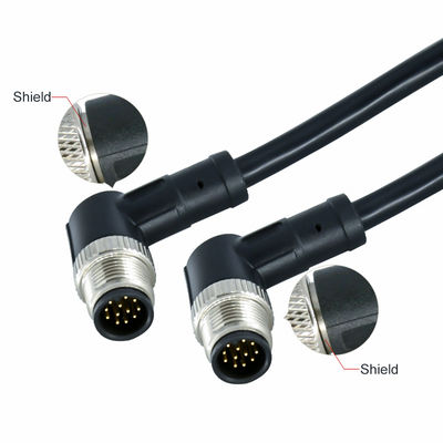 M12 Conector impermeável 3-17 pin IP67 IP68 padrão DIN