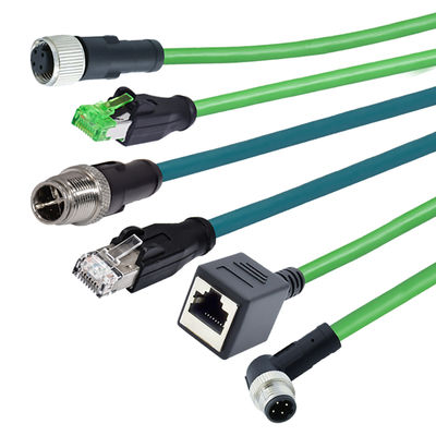 Conector M12 à prova d'água IP67 IP68 Macho Fêmea 3-24 Pinos DIN IEC61076