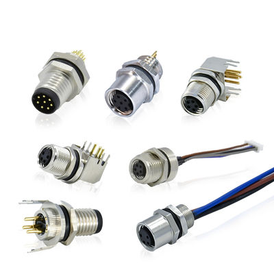 Rigoal M8 B Coding Waterproof Connector with IEC61076-2-101 Standard and Male Female Assembly for Industrial Applications